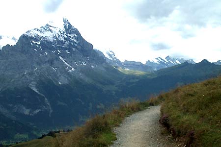 Eiger from Grosse Scheidegg to First footpath
