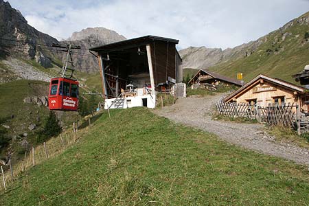 Top station of Kandersteg to Allmenalp cablecar