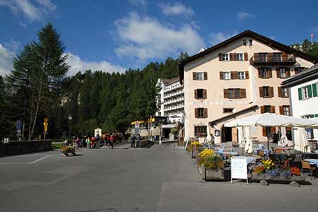 The village centre of Sils Maria
