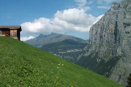 The Schwarzmonch in Lauterbrunnen valley