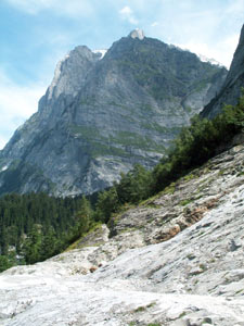 Wetterhorn from the Pfingstegg to Michbach path