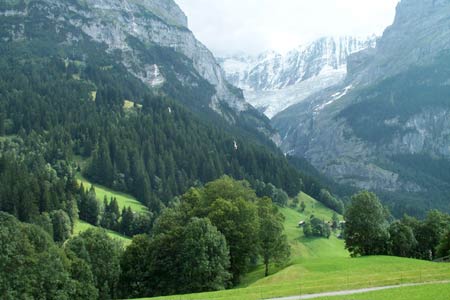 The cirque occupied by the Upper Grindelwald Glacier