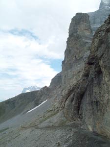 The Eiger's formidable rock face