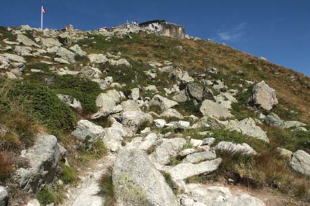 The final climb up to the Boval Hütte
