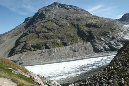 Munt Pers and Morterasch Glacier from near Boval Hütte