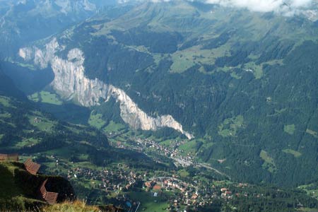 Lauterbrunnen Valley from Männlichen ridge