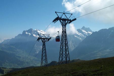 Schrekhorn and Grindelwald to Männlichen gondola