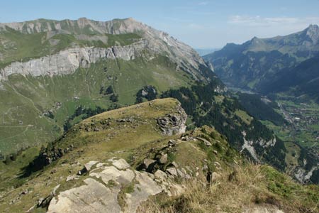 Kandertal from the viewpoint below the Gällihorn