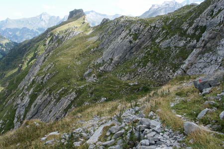 Looking back to the Gällihorn