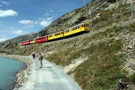 A Bernina Line train