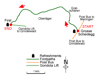 Route map for walk 8007