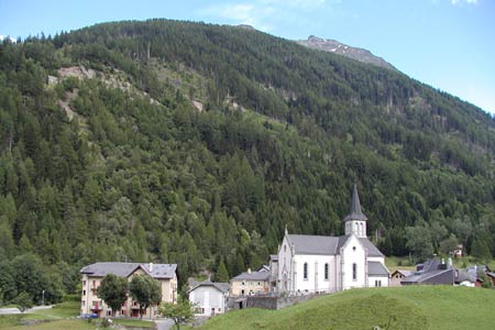 The village church in Trient