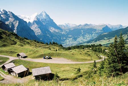 Grindelwald from Grosse Scheidegg 