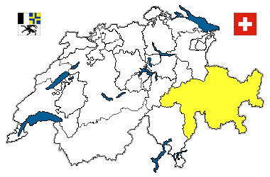 map of Canton Graubunden